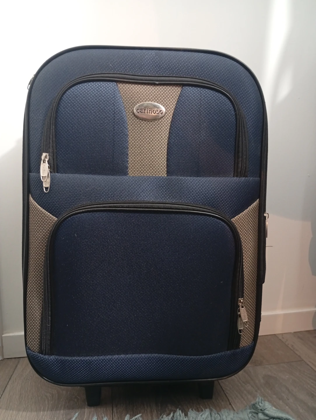 Canosa navy blue rolling luggage