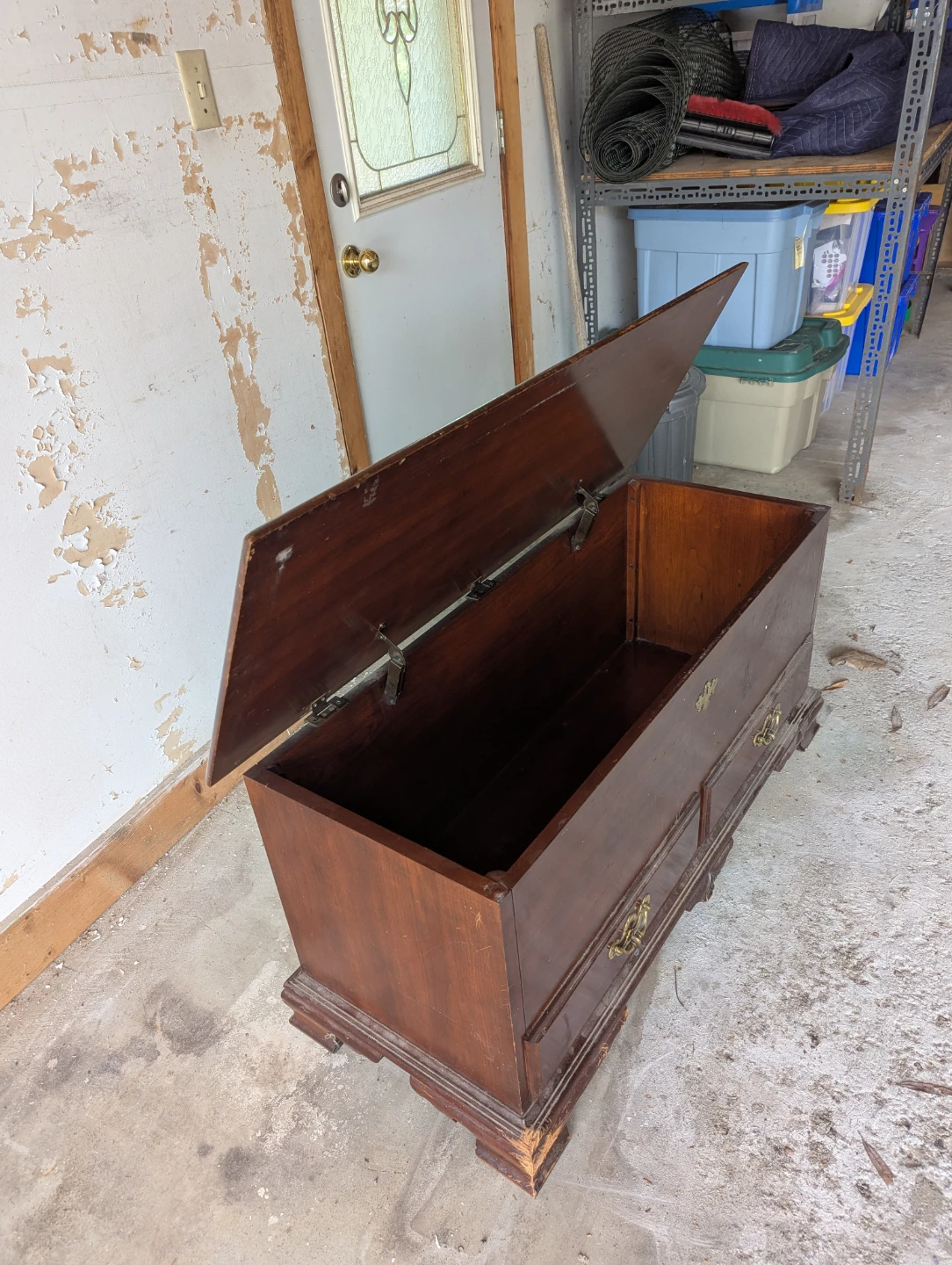 Vintage Wooden Storage Chest - photo 2