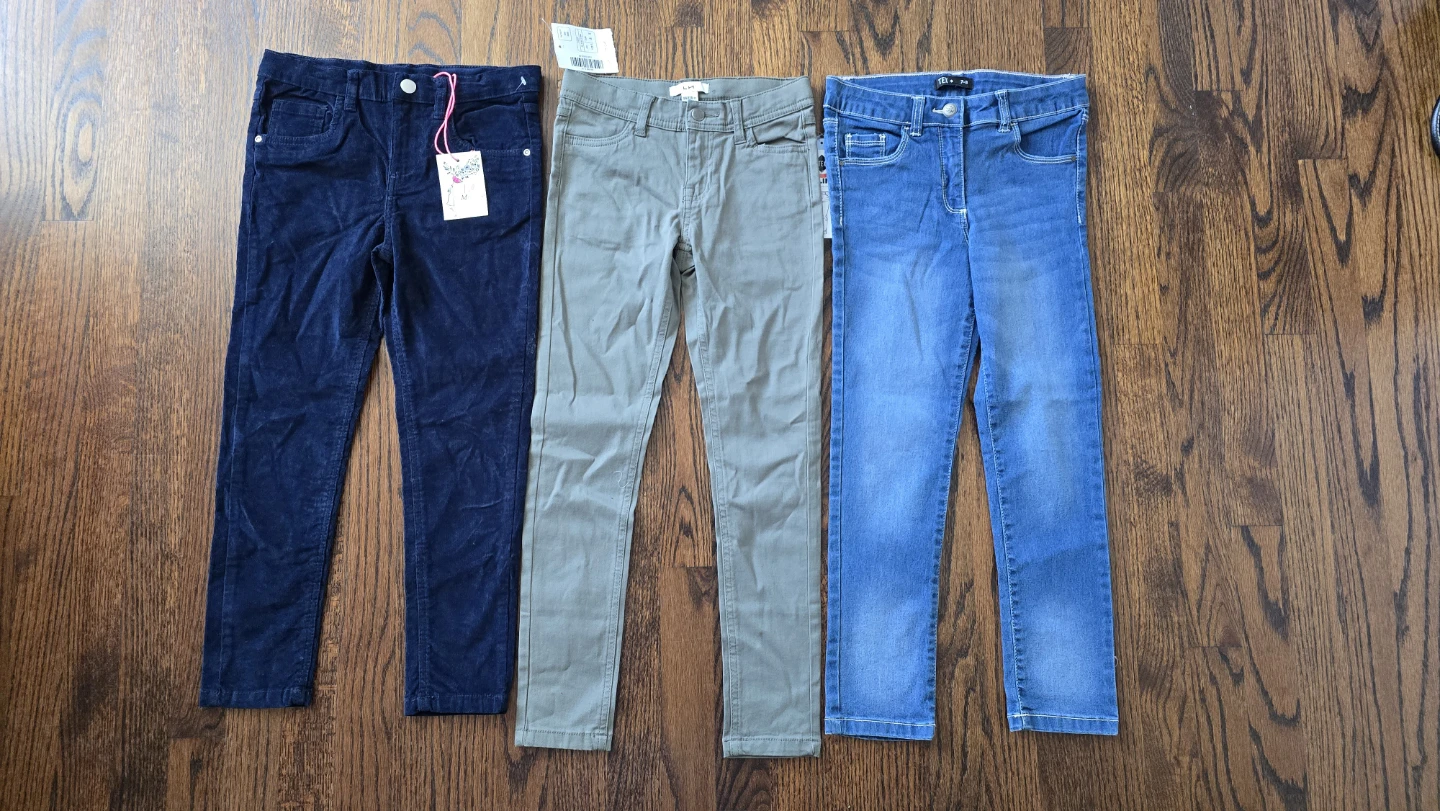 BNWT Bundle of 3 Girl's Pants slim 8Y