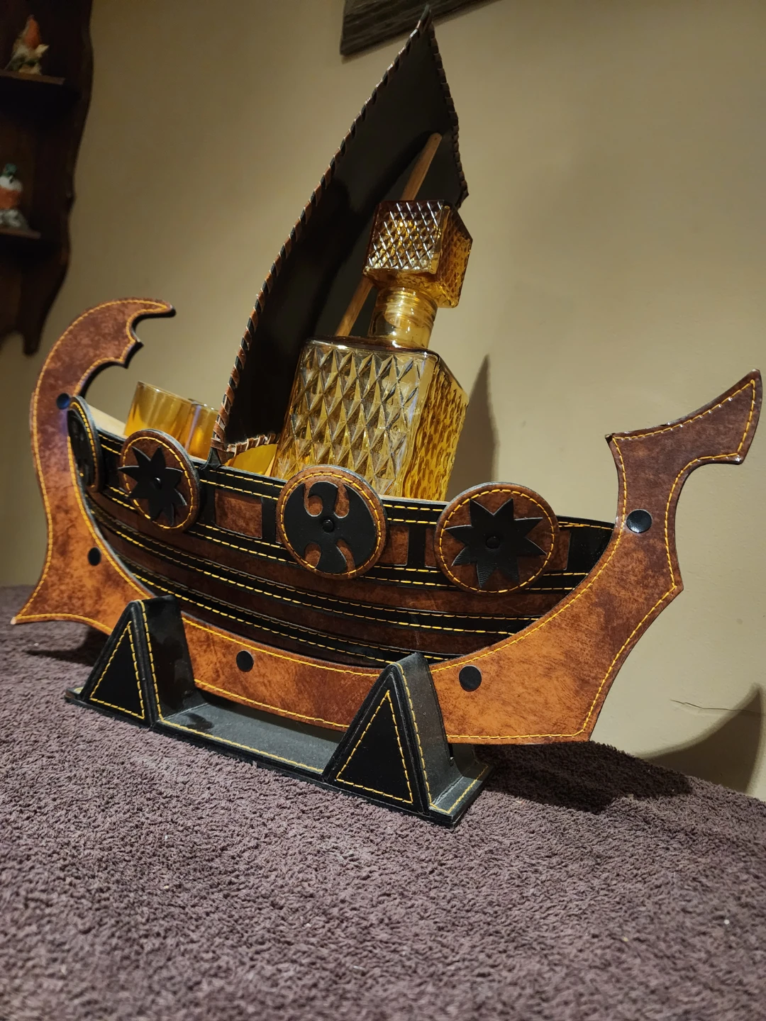Viking Ship Decanter Set with Glasses - photo 3
