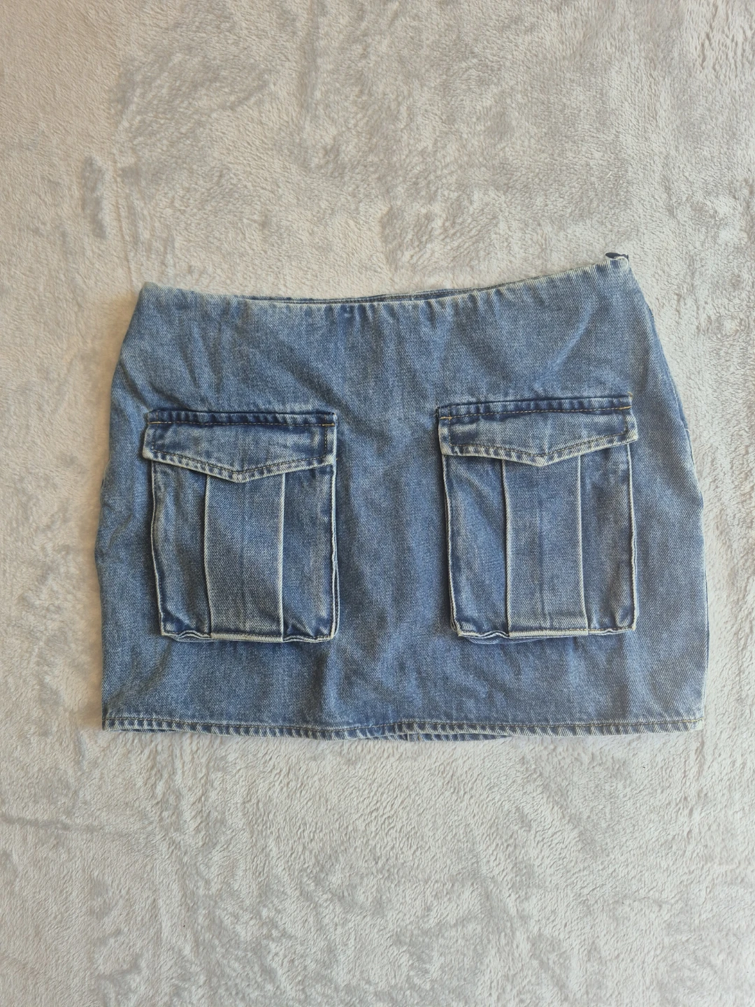 GREY LAB Denim Cargo Mini Skirt
