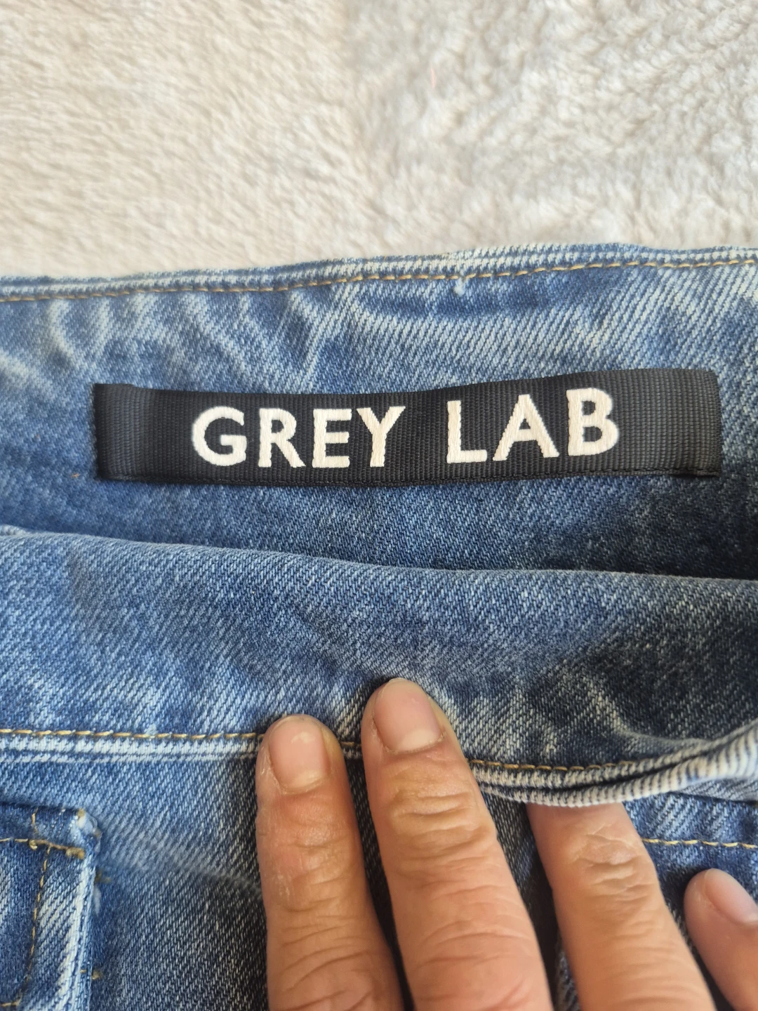 GREY LAB Denim Cargo Mini Skirt - photo 2