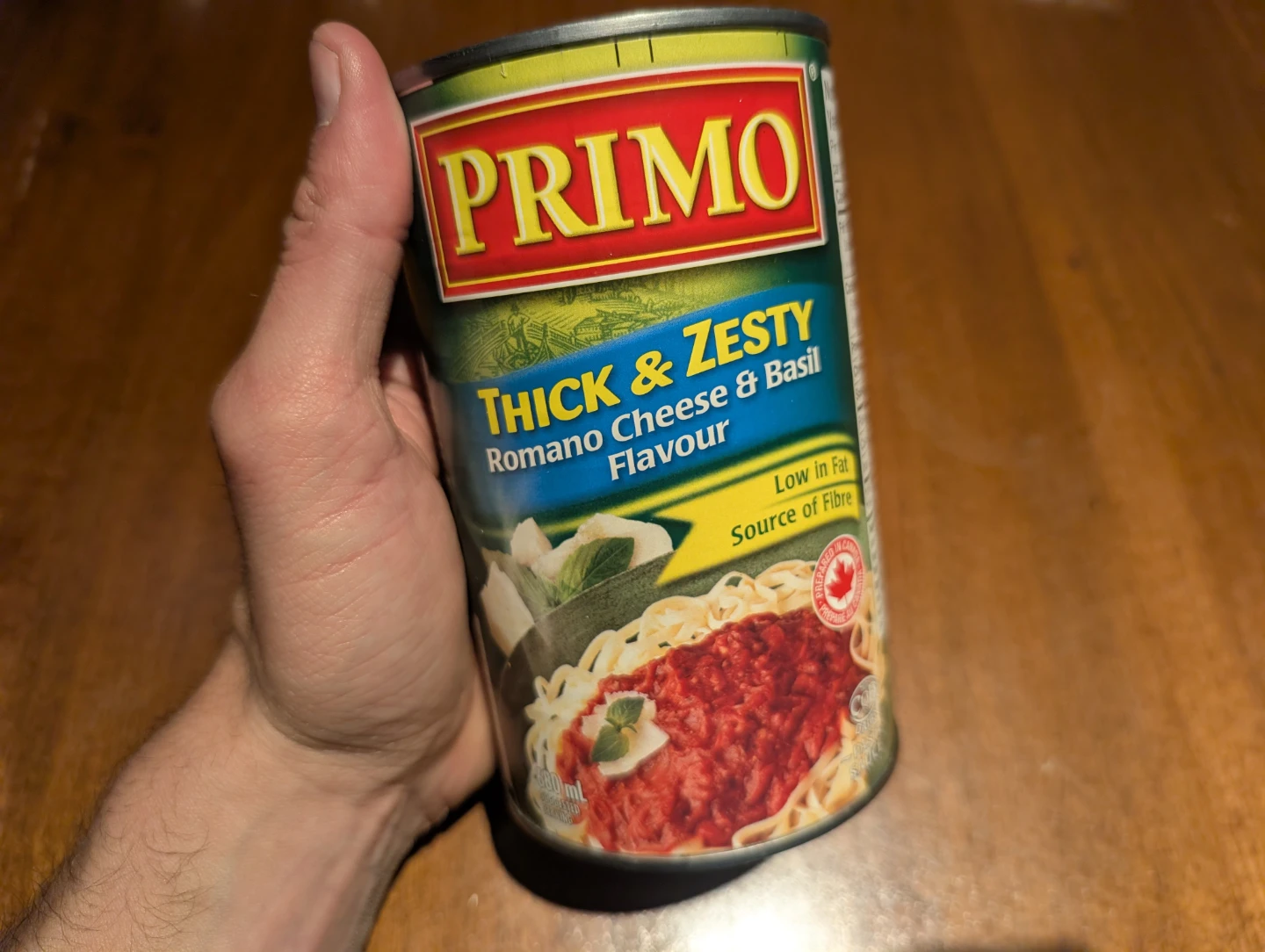 Primo Thick & Zesty Romano Cheese & Basil Flavour Sauce