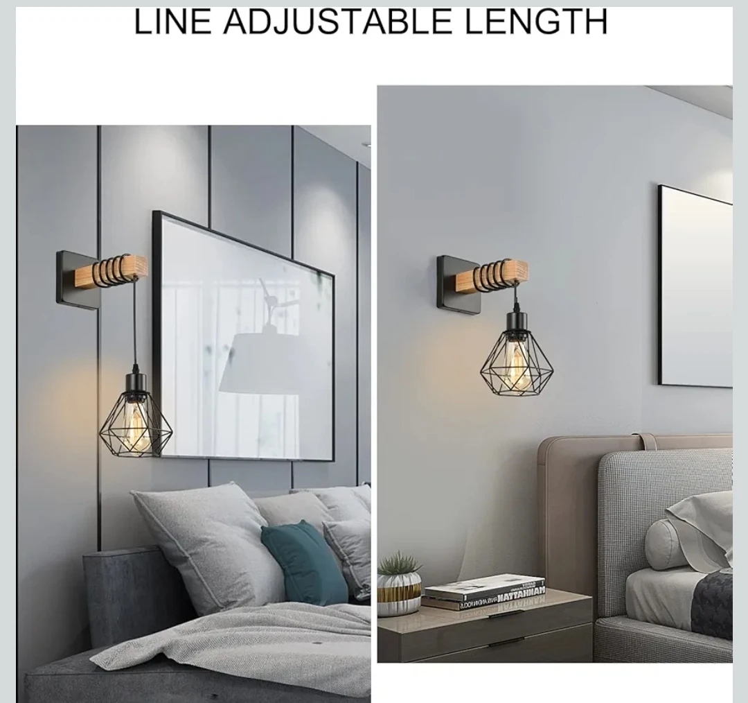Boho Rattan Wall Sconce Set of 2 - photo 5