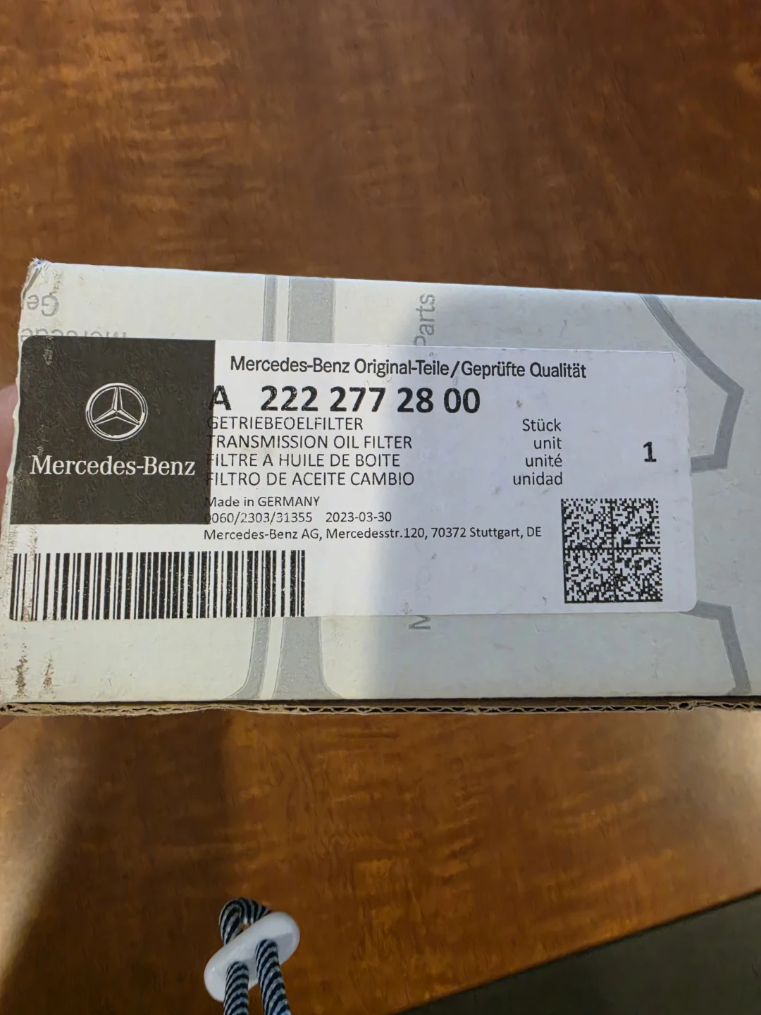 Mercedes-Benz Transmission Oil Filter - photo 3