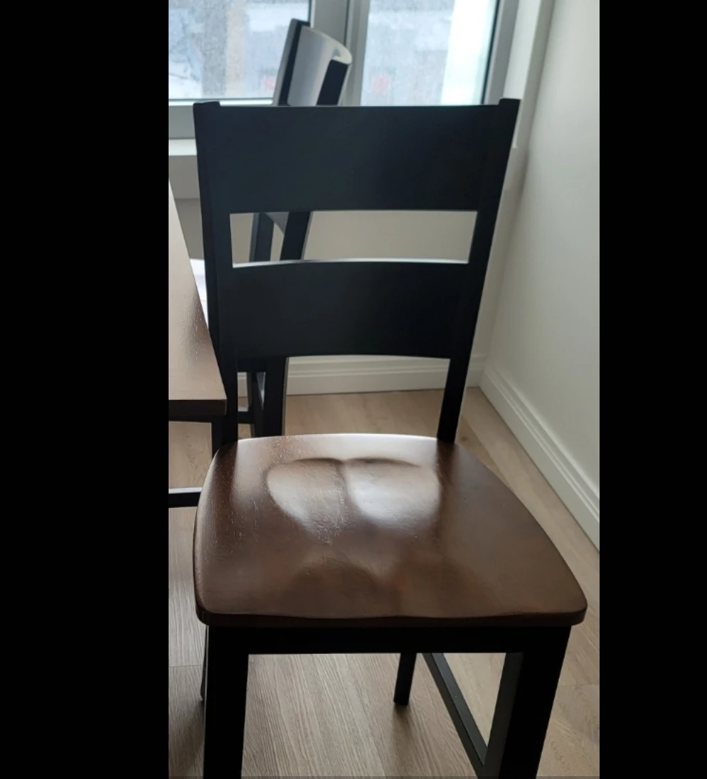 Black and brown dining chair - photo 2