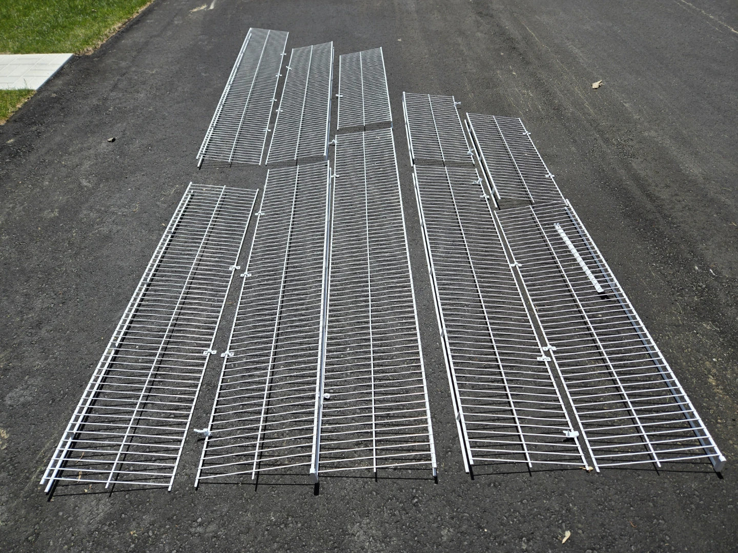 Metal shelving