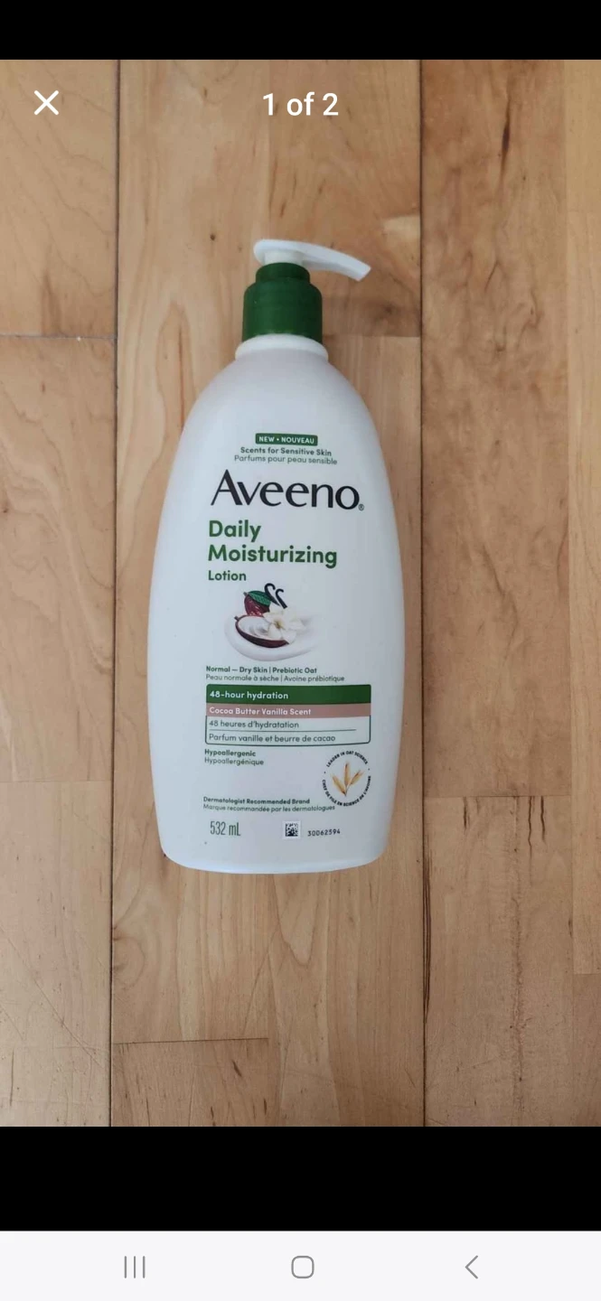 Aveeno Daily Moisturizing Lotion with Cocoa Butter Vanilla