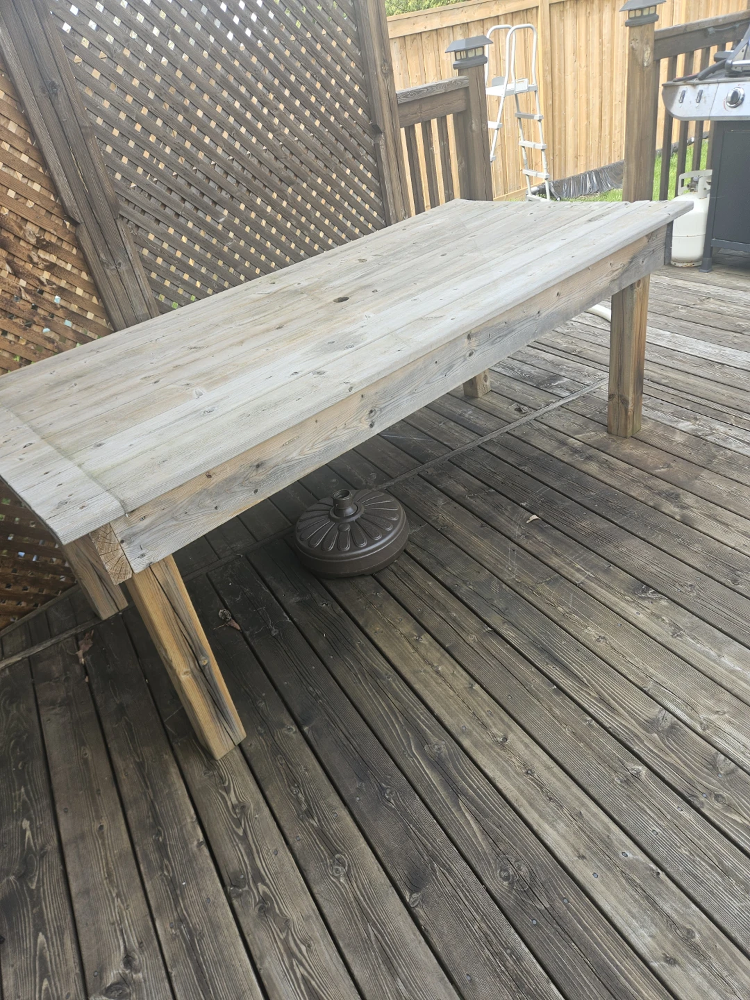 Wooden Outdoor Picnic Table - photo 2