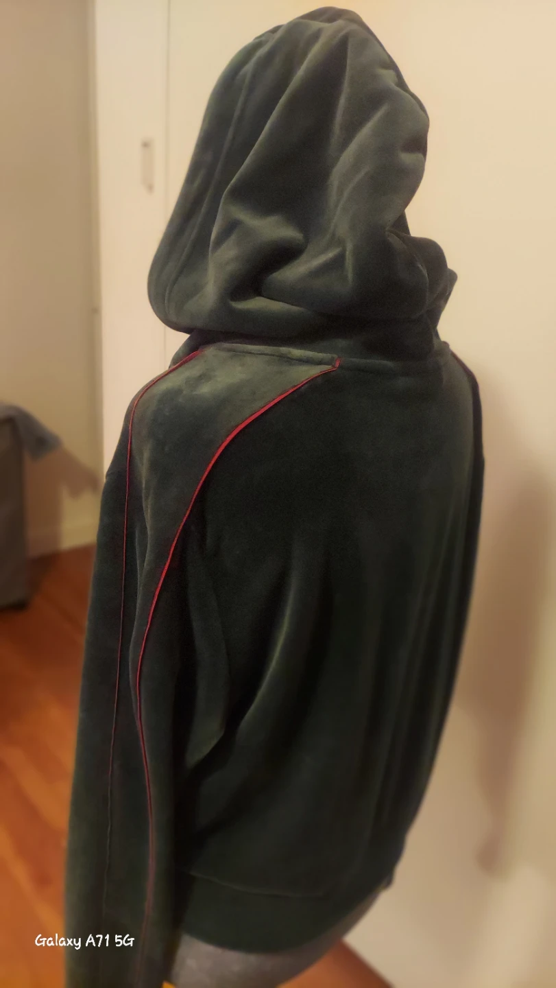 Puma Velour Zip-Up Hoodie Jacket Green - photo 3