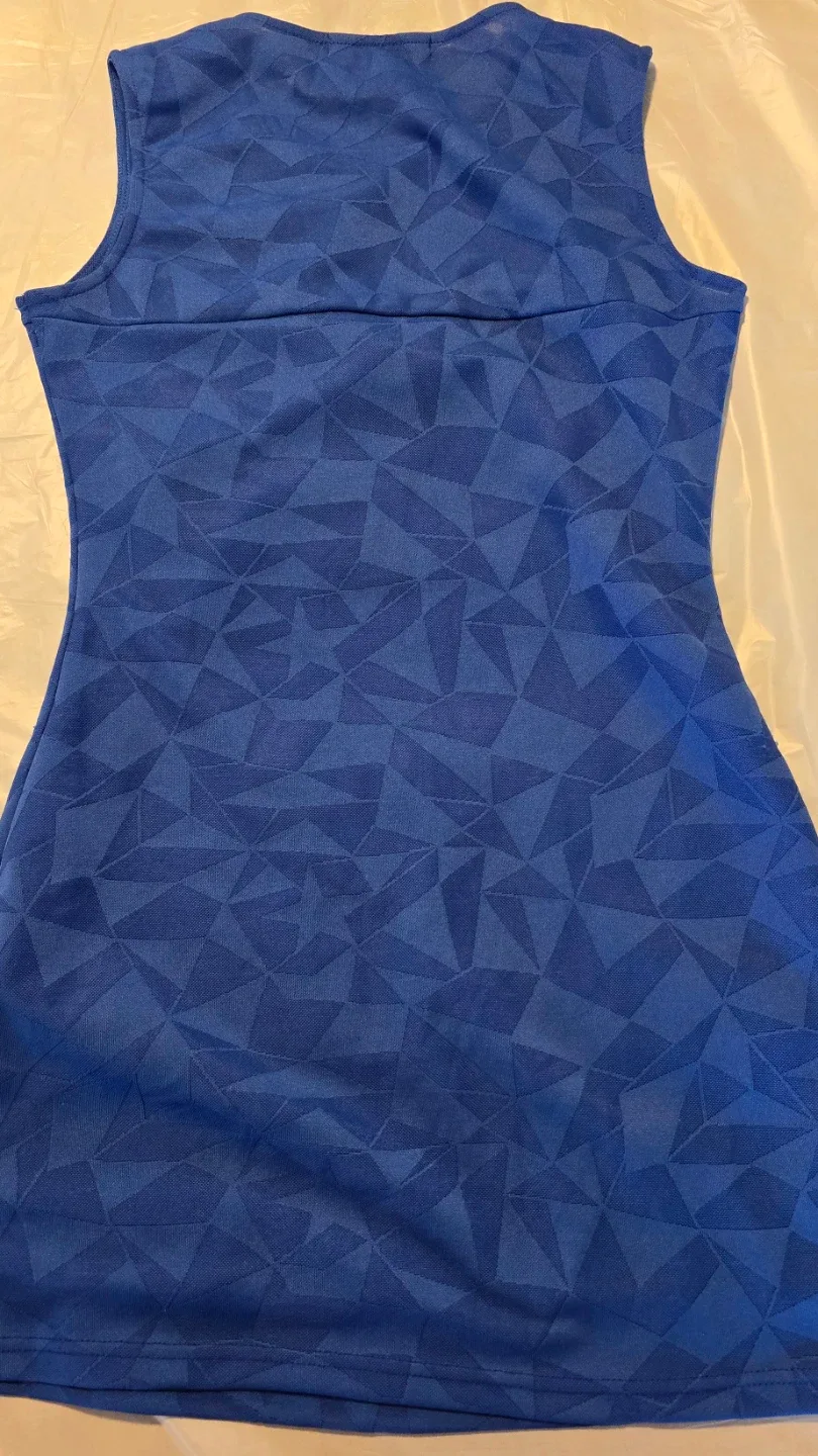 SPICYCOLOR Blue Geometric Sleeveless Dress Size S - photo 3