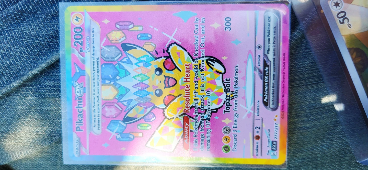 Pikachu EX Pokémon Card