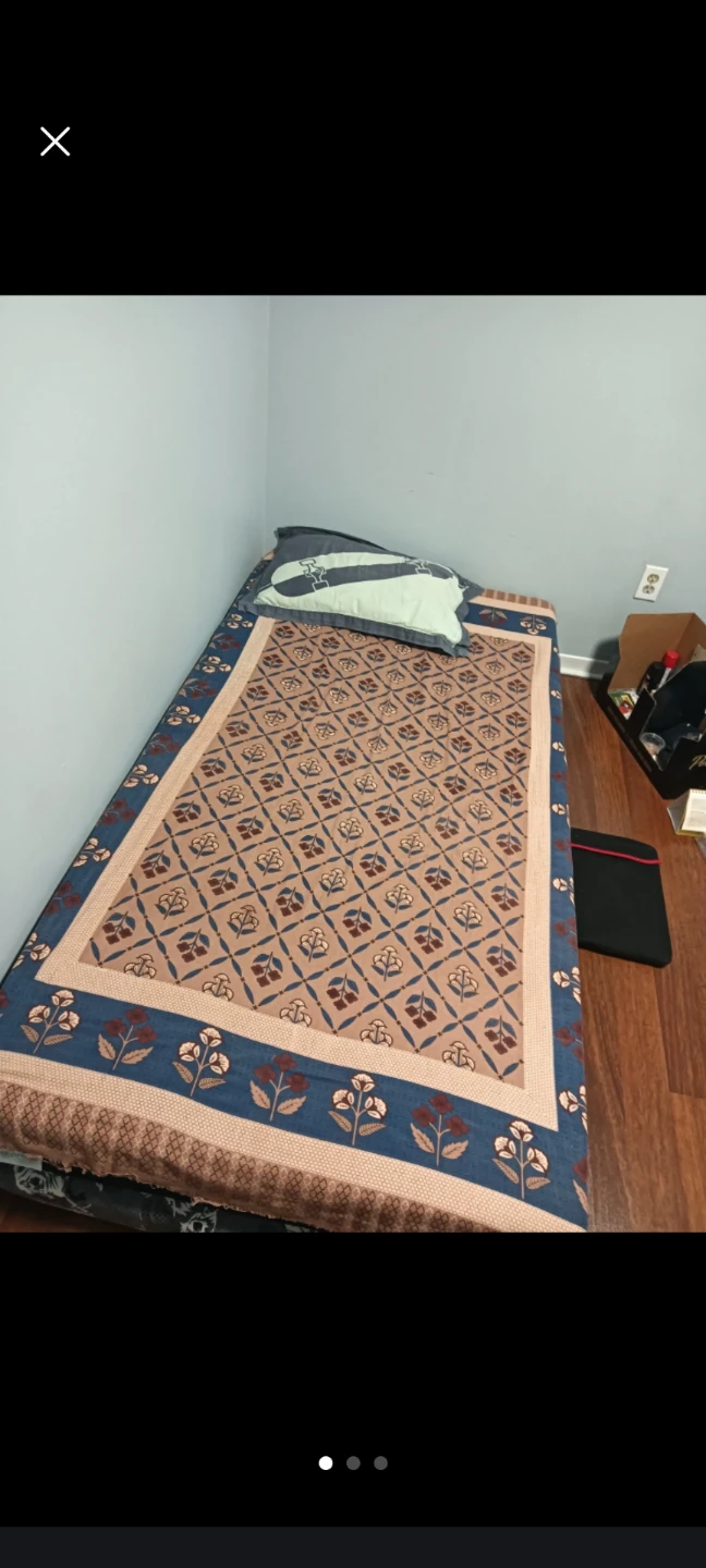 Single Bed Frame and Mattress
