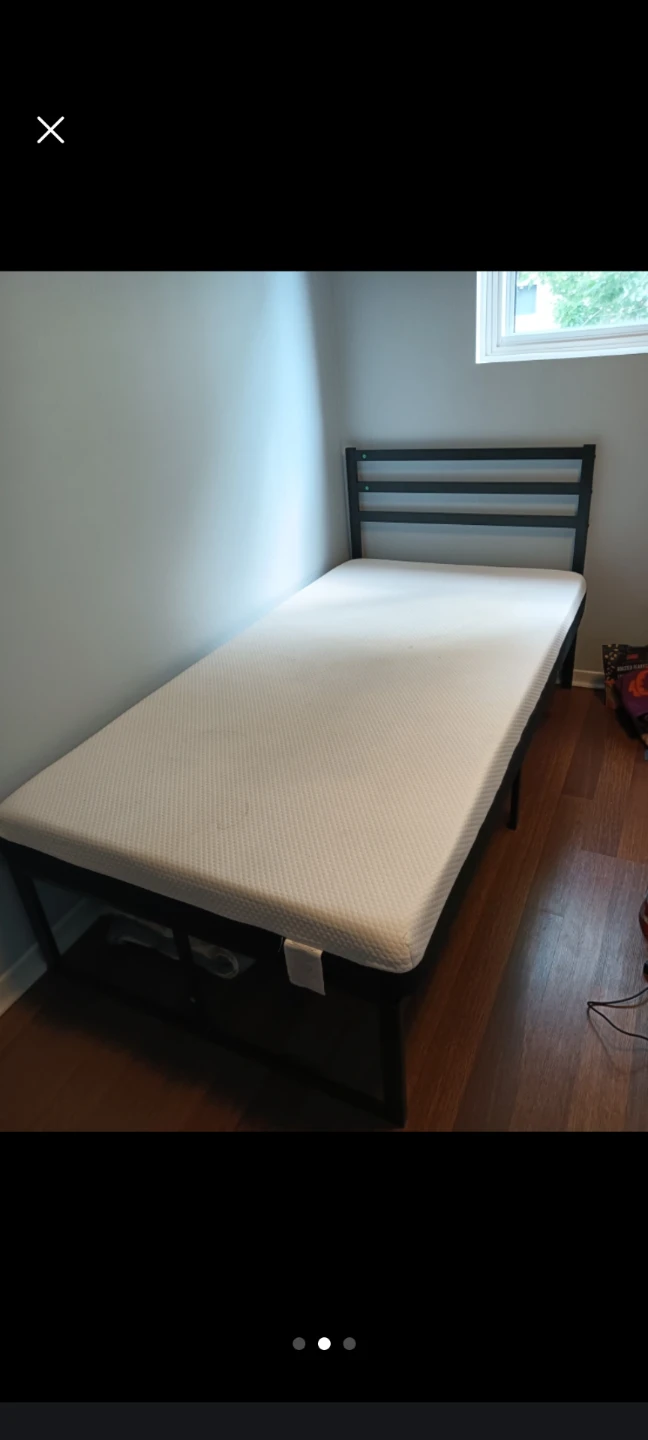 Single Bed Frame and Mattress - photo 3