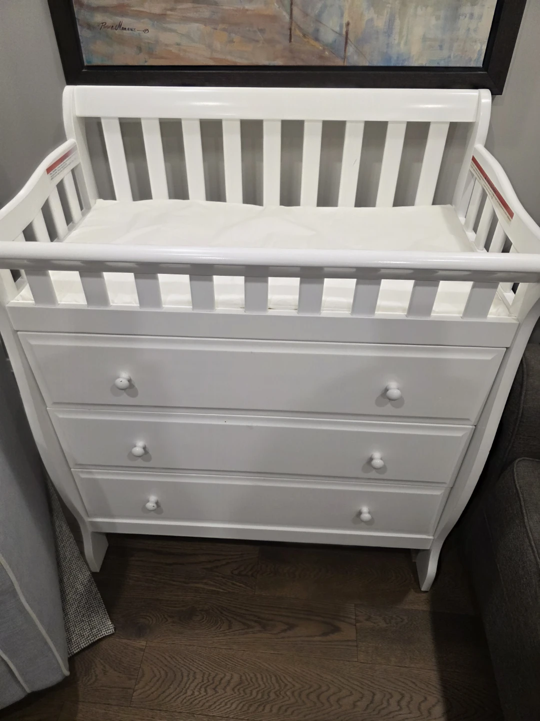White Baby Changing Table Dresser