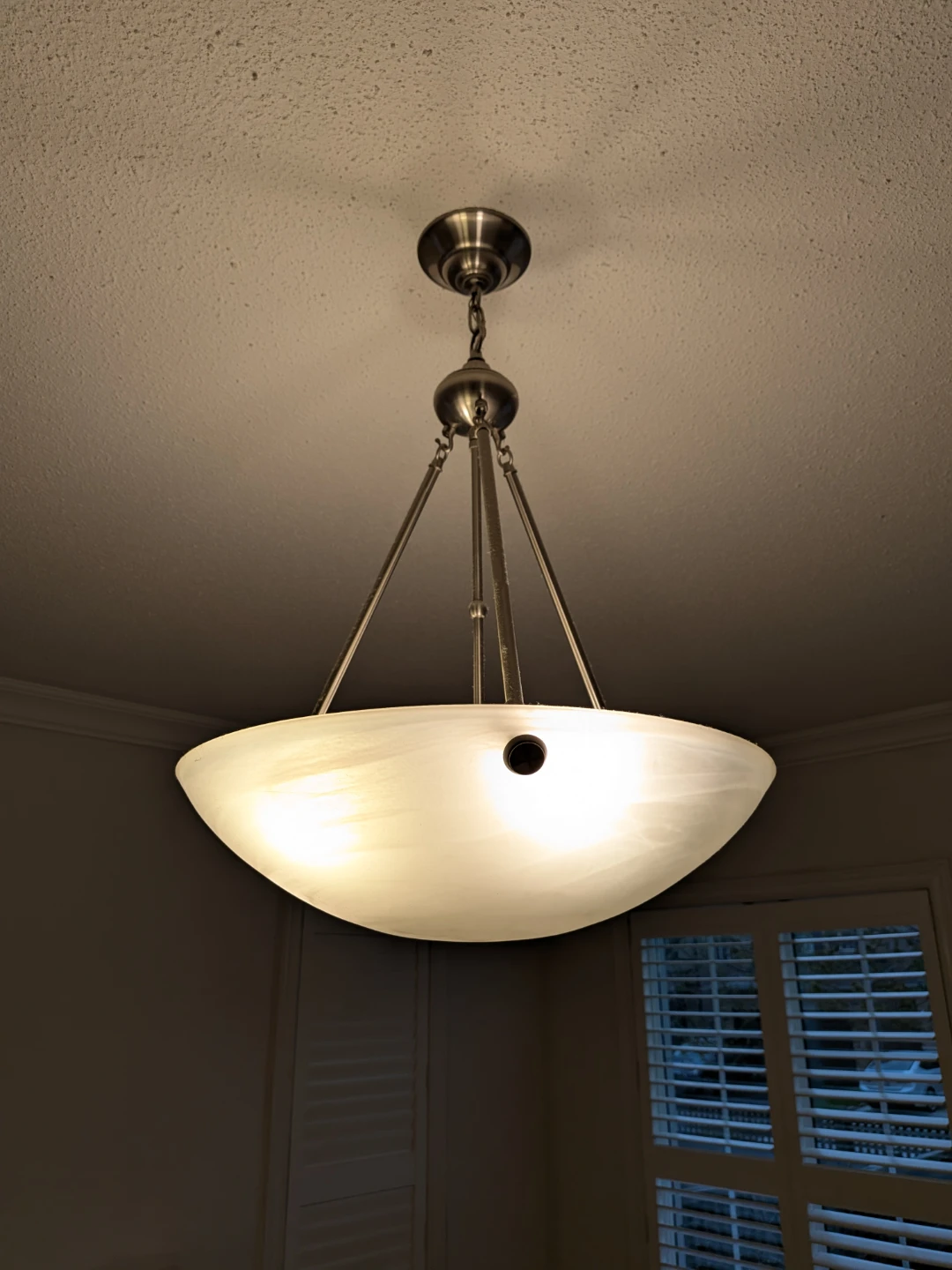 Satin Nickel Pendant Light Fixture - photo 2