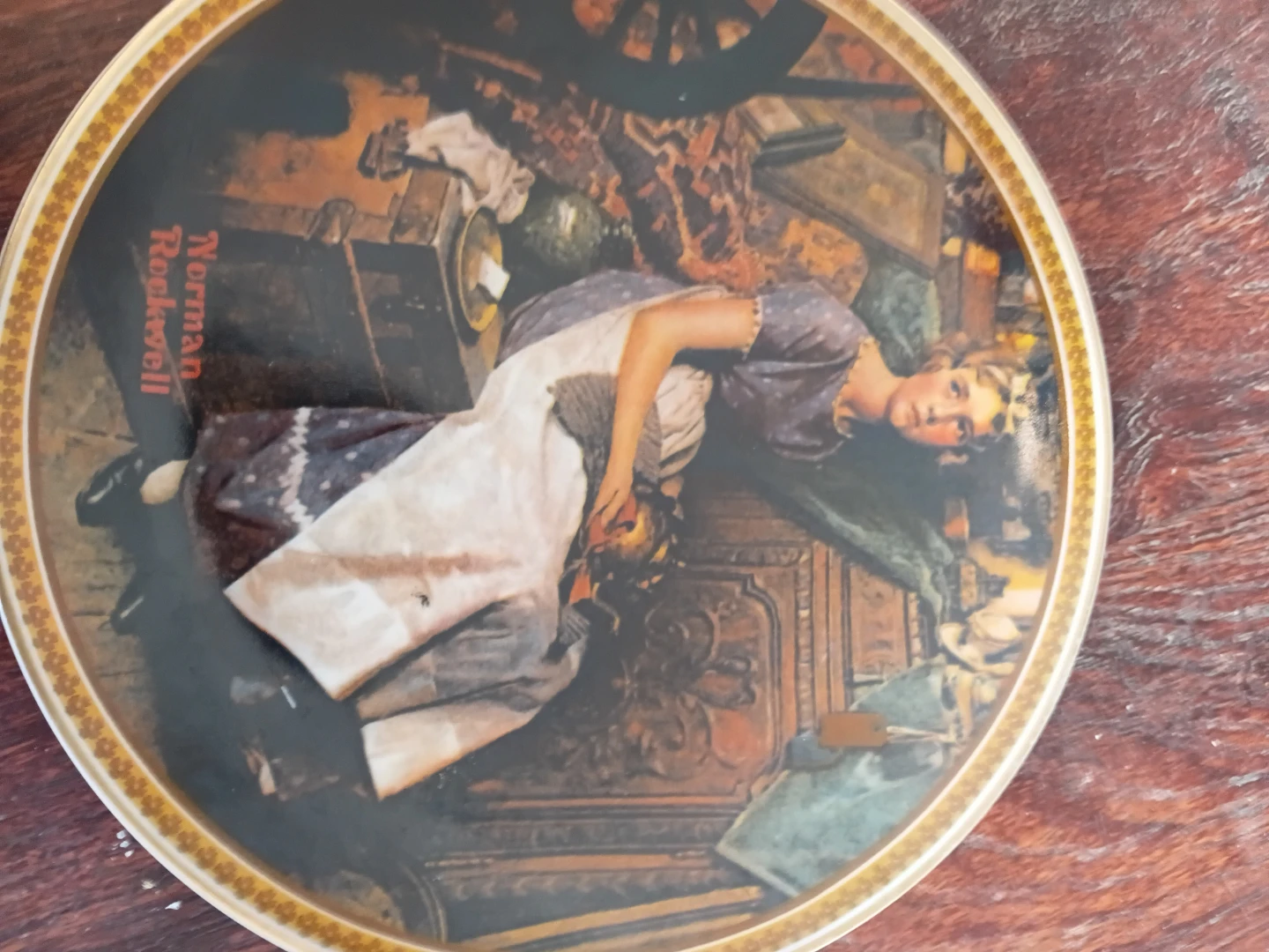 Norman Rockwell "Dreaming in the Attic" Collector Plate