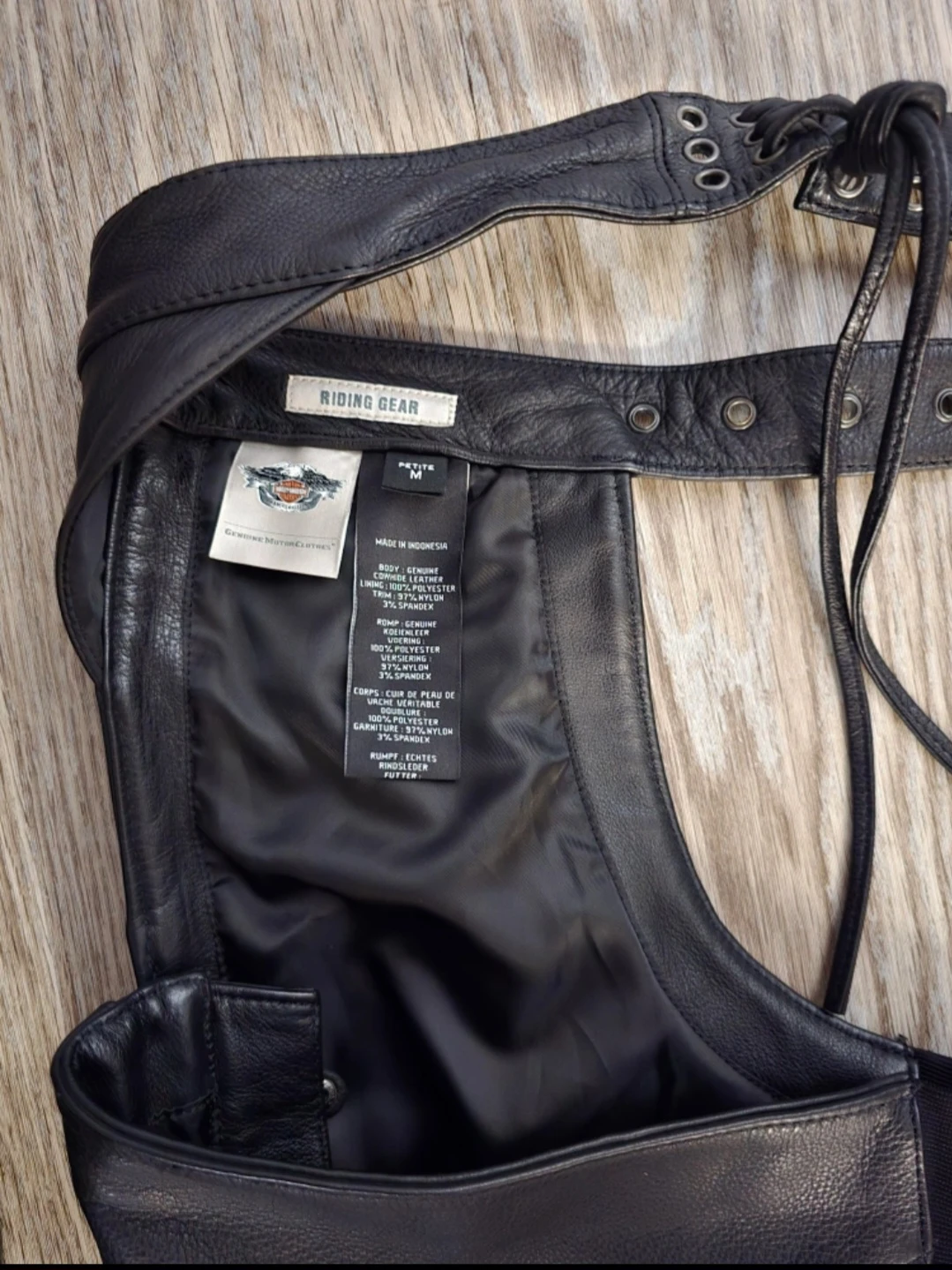Harley-Davidson Women's Petite Medium Leather Motorcycle Chaps - photo 4