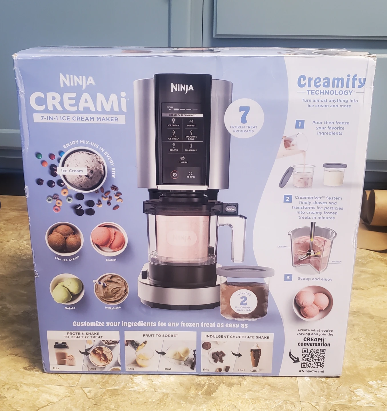 NEW Ninja Creami 7-in-1 Ice Cream Maker - never opened or used