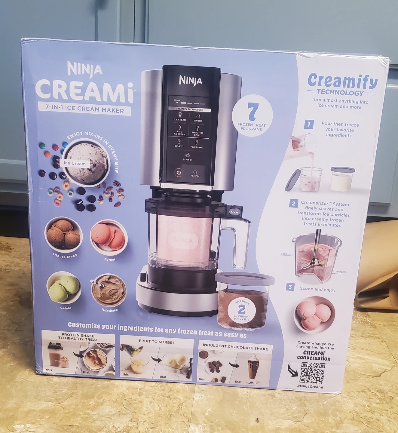 NEW Ninja Creami 7-in-1 Ice Cream Maker - never opened or used - photo 3
