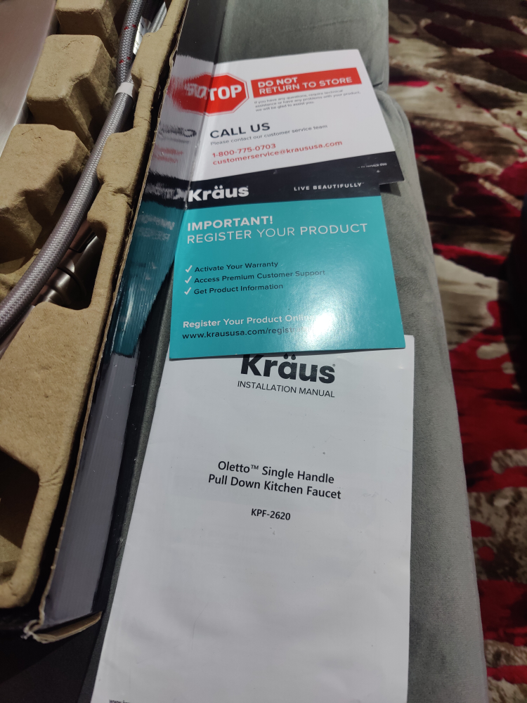 Kraus Oletto Single Handle Pull Down Kitchen Faucet KPF-2620 - photo 3