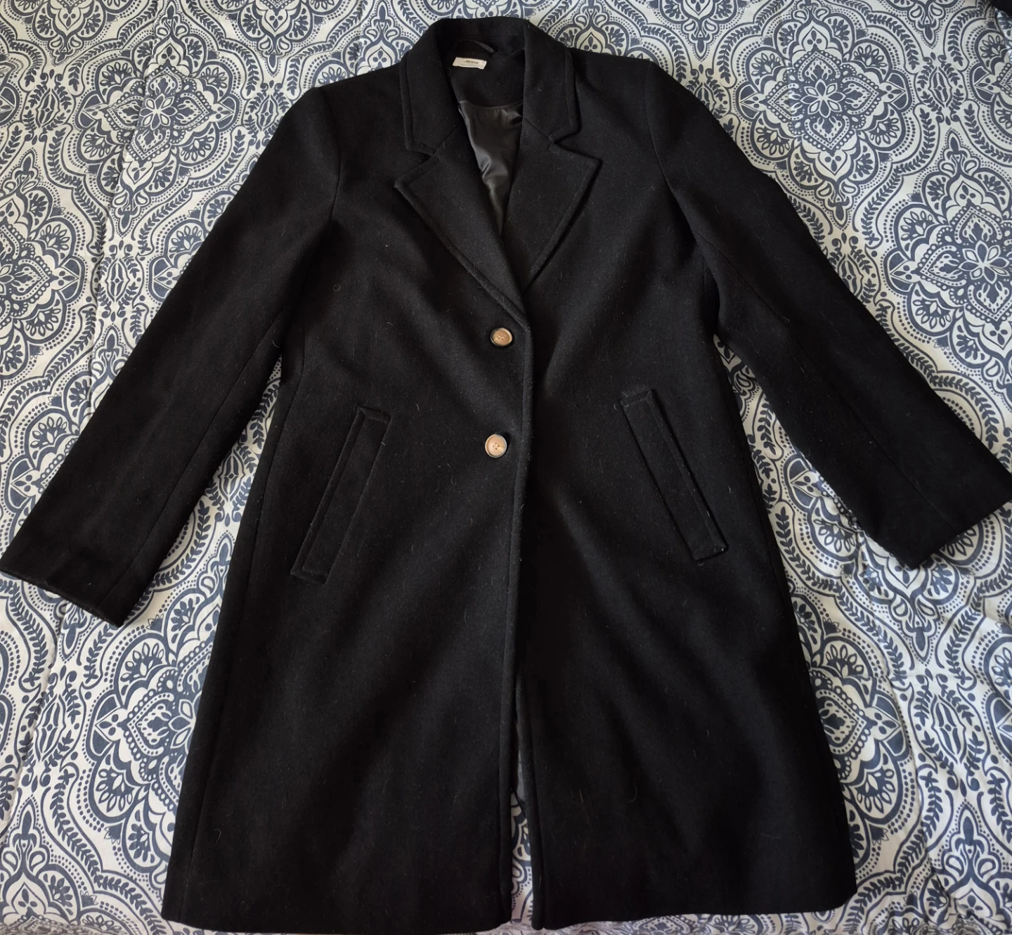 Ardene Black Wool Blend Coat