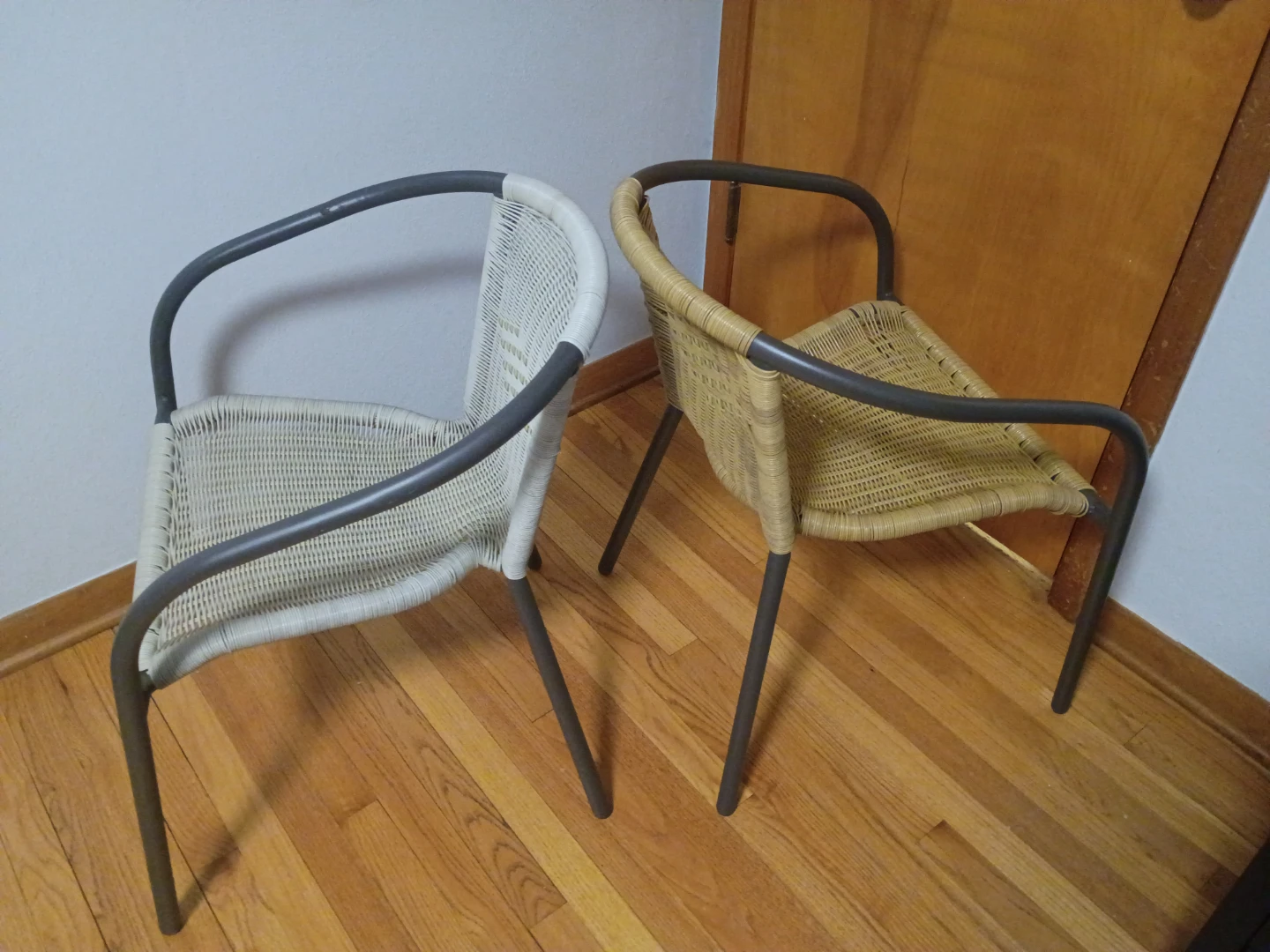 Set of 2 Woven Patio Chairs - photo 4