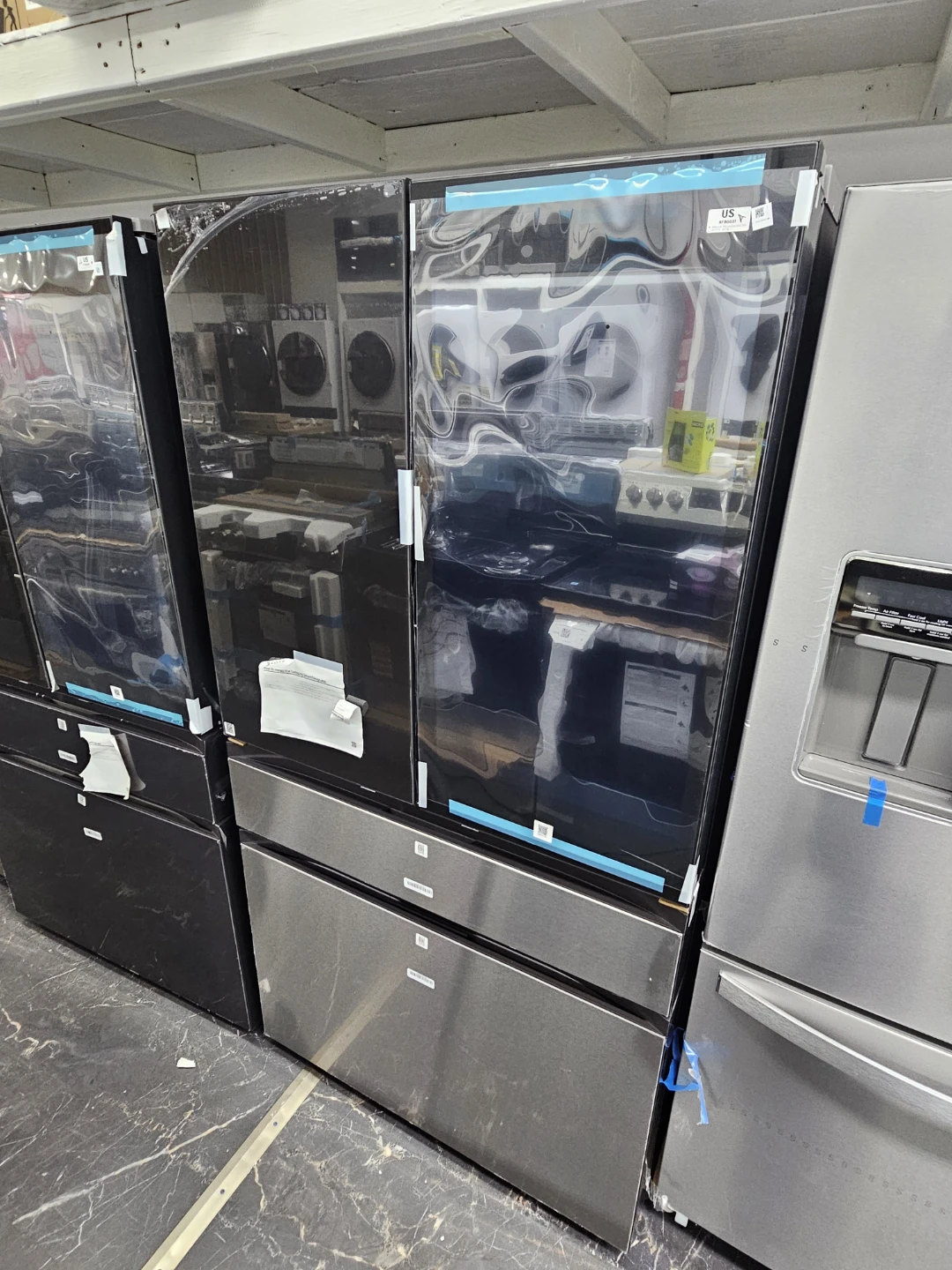 New Samsung Bespoke 36in Stainless steel refrigerator