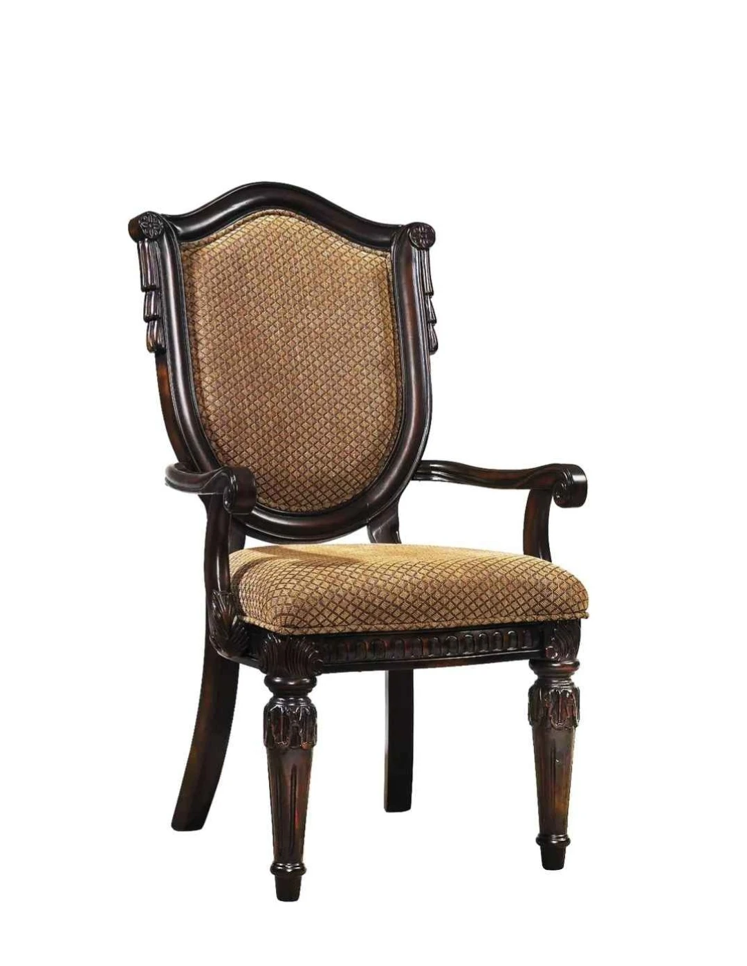 Set of 8 High-End Carved Wood Dining Chairs - photo 2