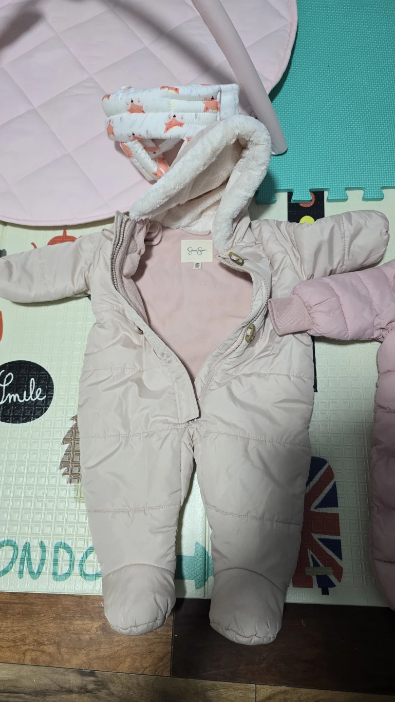 Jessica Simpson Pink Baby Snowsuit 3/6M - photo 4