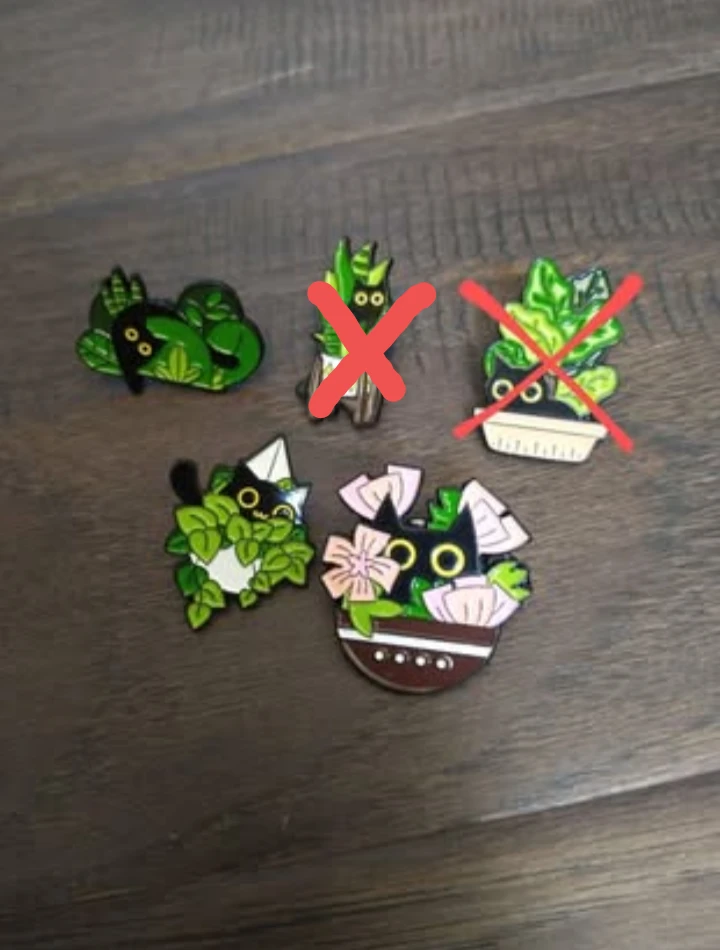 Cats in Plants - Pins