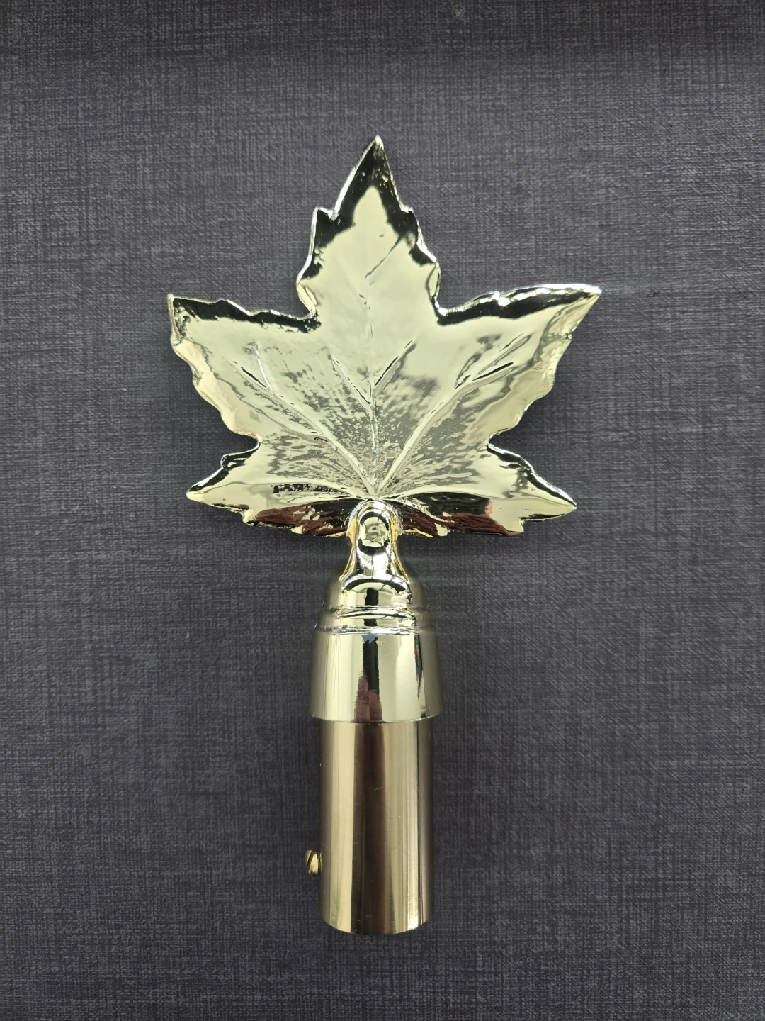 Gold Maple Leaf Curtain Rod Finial
