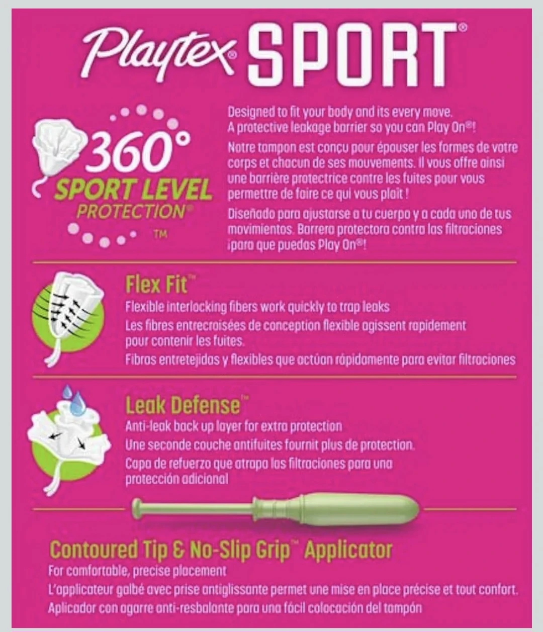 2-1 Playtex Sport Super Absorbency Tampons - 18 count - photo 3