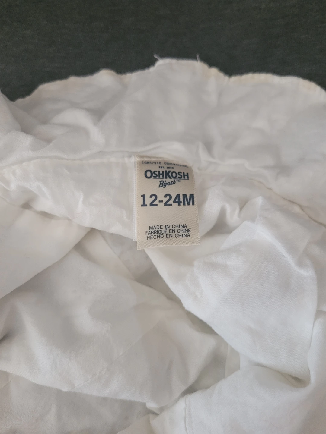 OshKosh B'gosh White Eyelet Sun Hat 12-24M - photo 4