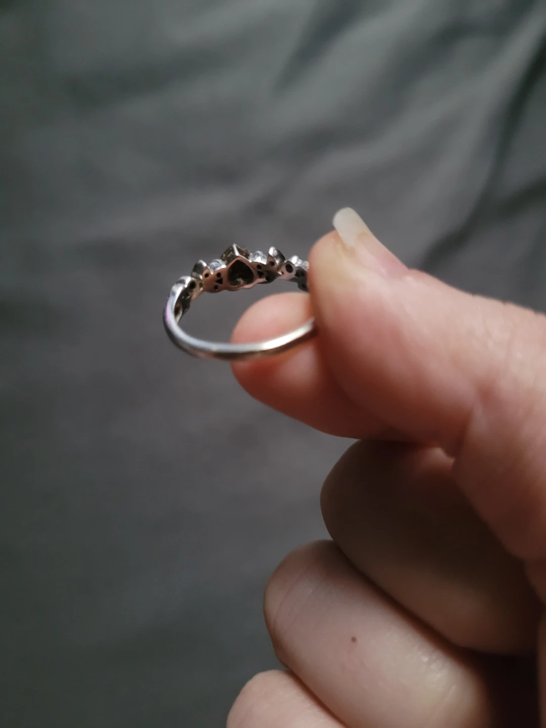 Peoples 10K White Gold Diamond Ring - photo 4