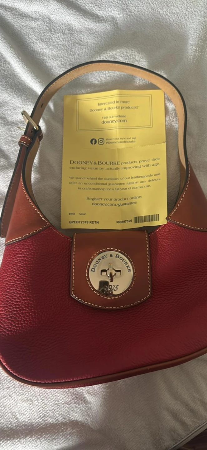 Dooney & Bourke Red Leather Shoulder Bag - photo 2