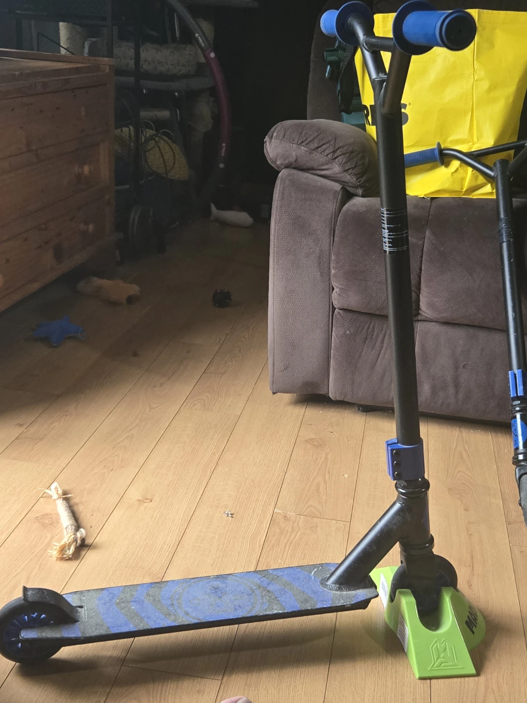 Two Blue and Black Scooters - photo 2