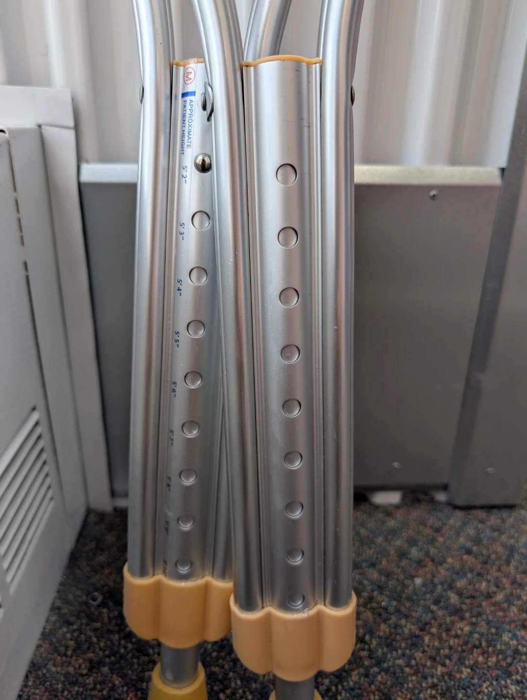 Aluminum Crutches - Adjustable Height - photo 2