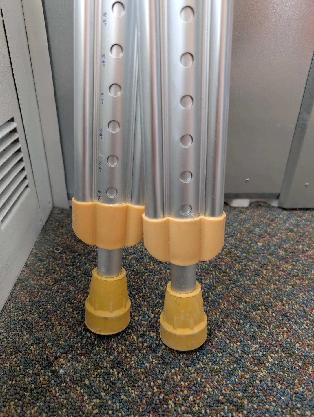 Aluminum Crutches - Adjustable Height - photo 3