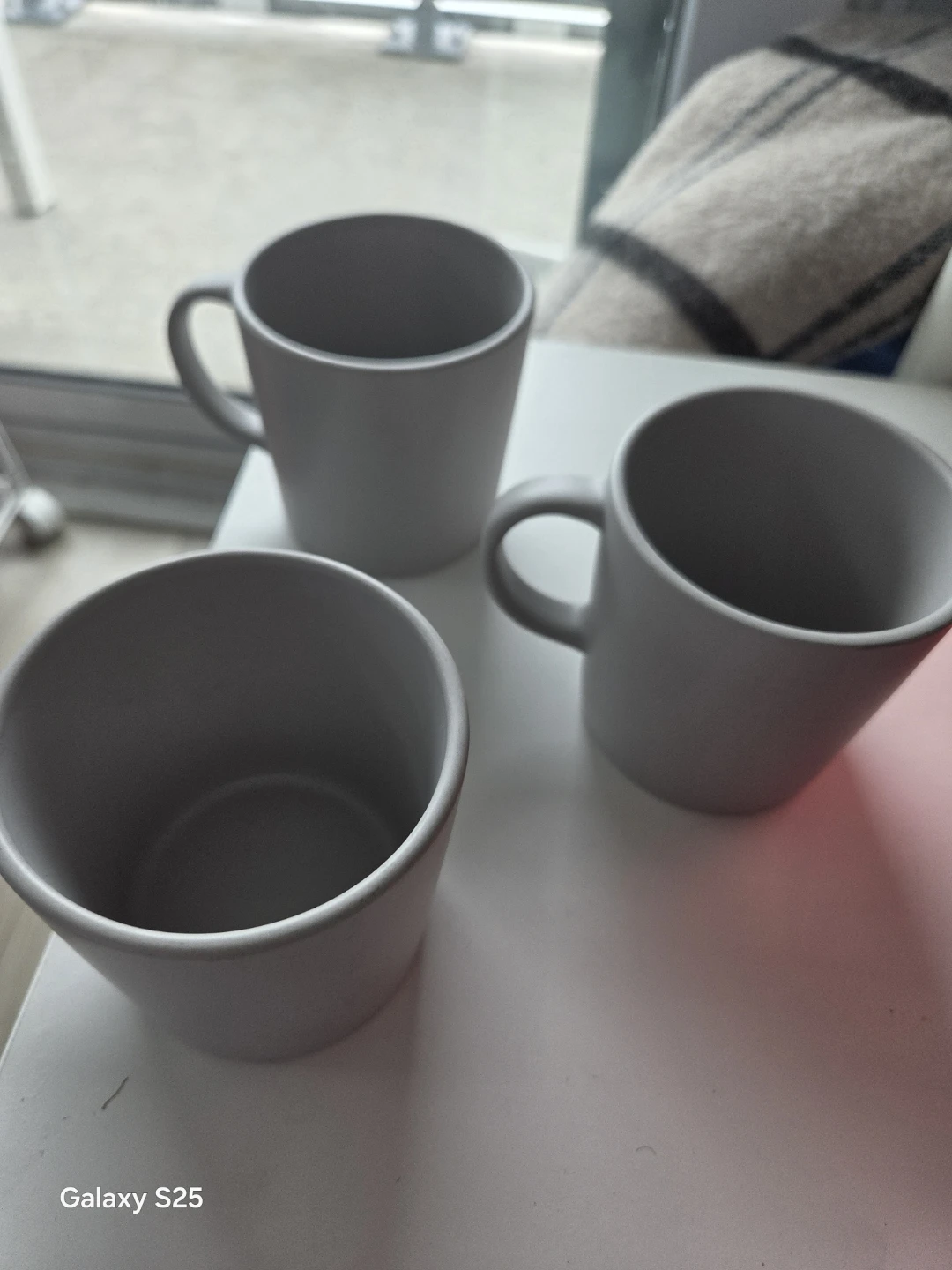 Set of 3 Grey Mugs
