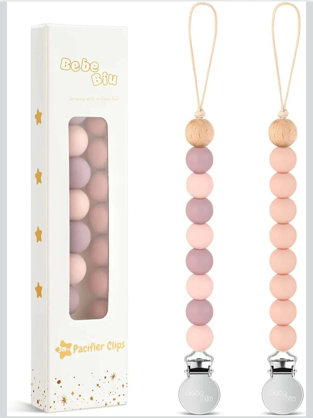 Bebe Biu Pacifier Clips - Set of 2