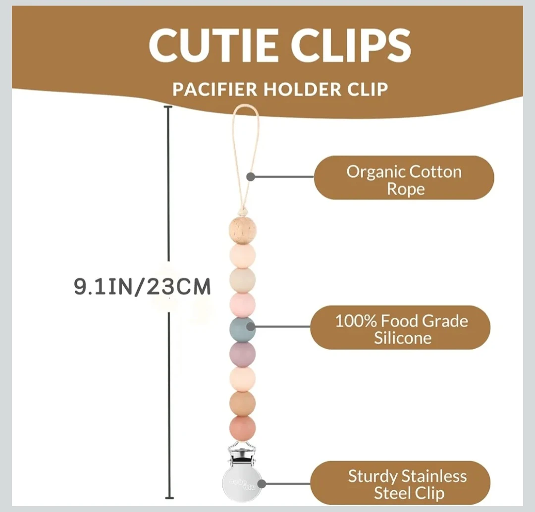 Bebe Biu Pacifier Clips - Set of 2 - photo 2