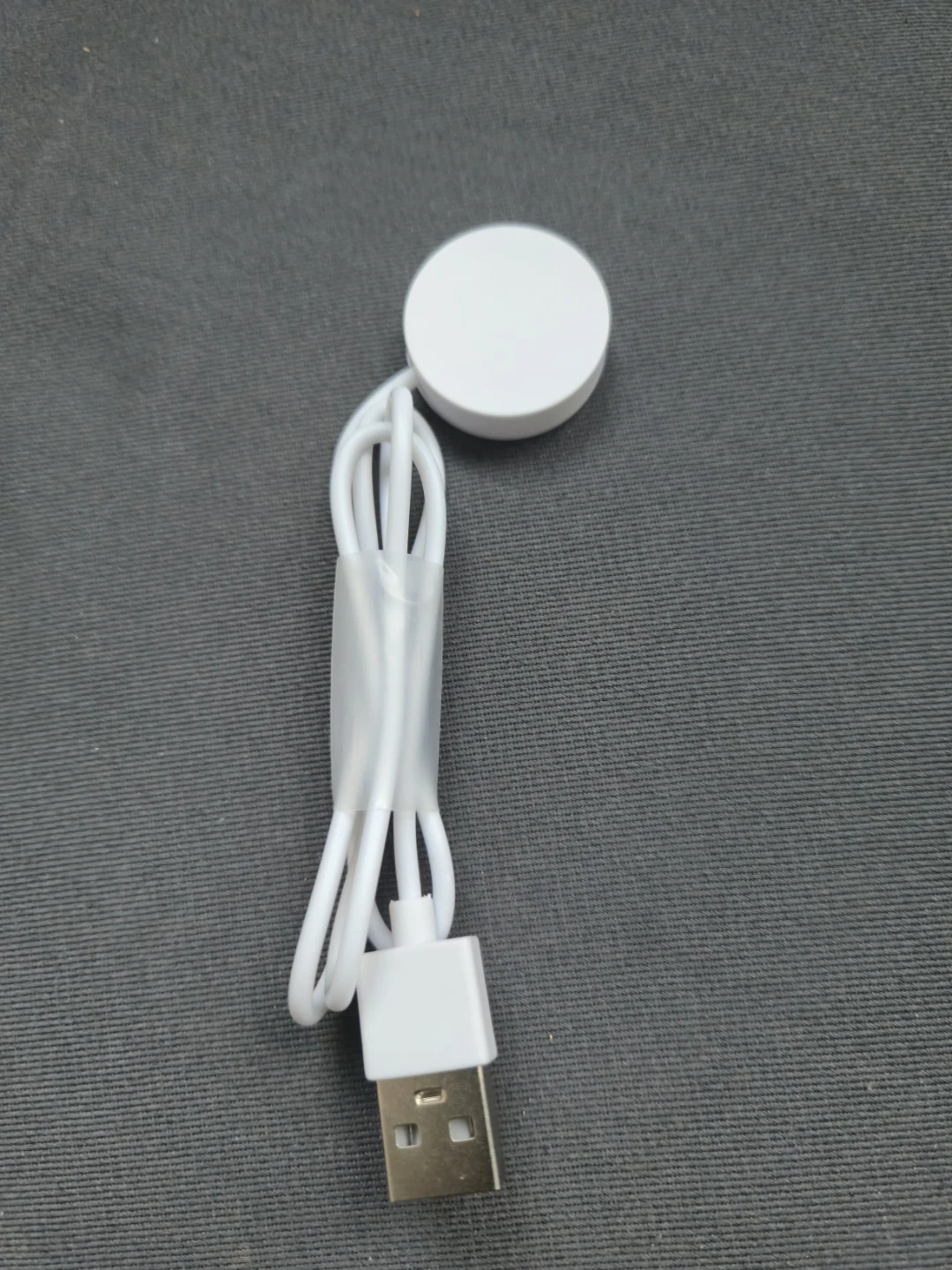 White USB Watch Charging Cable - photo 2