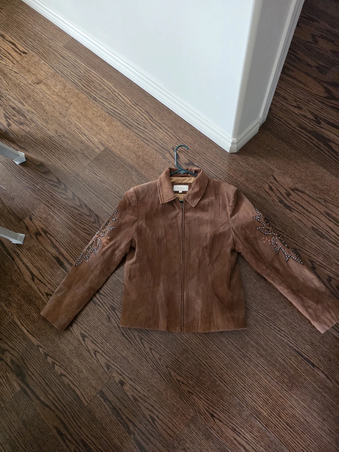Krochetta Suede Jacket with Beaded Detail - photo 4