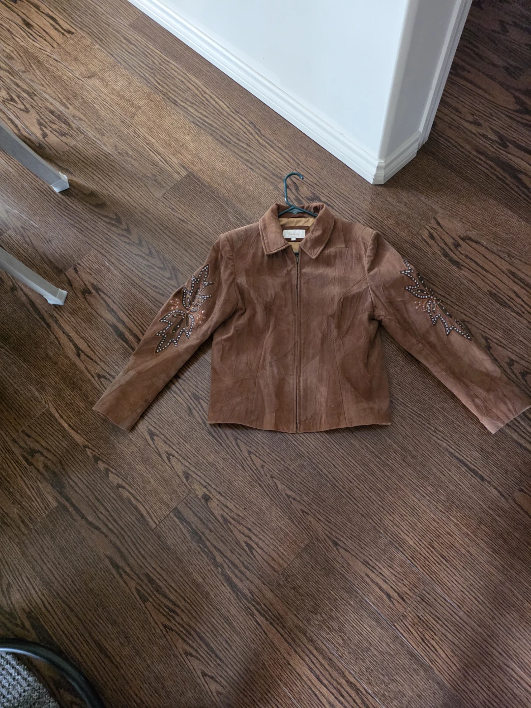 Krochetta Suede Jacket with Beaded Detail - photo 5