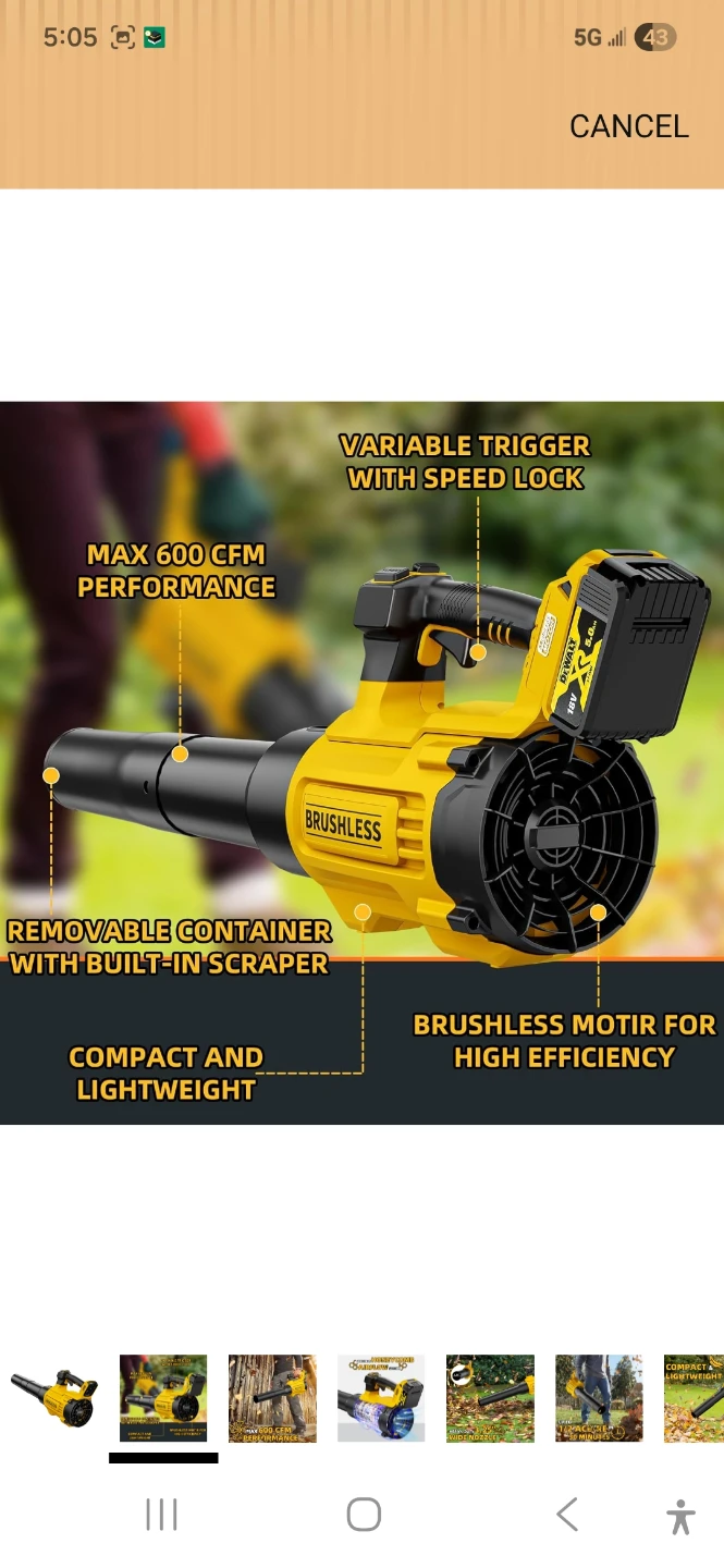 DEWALT 20V MAX Brushless Leaf Blower - photo 4