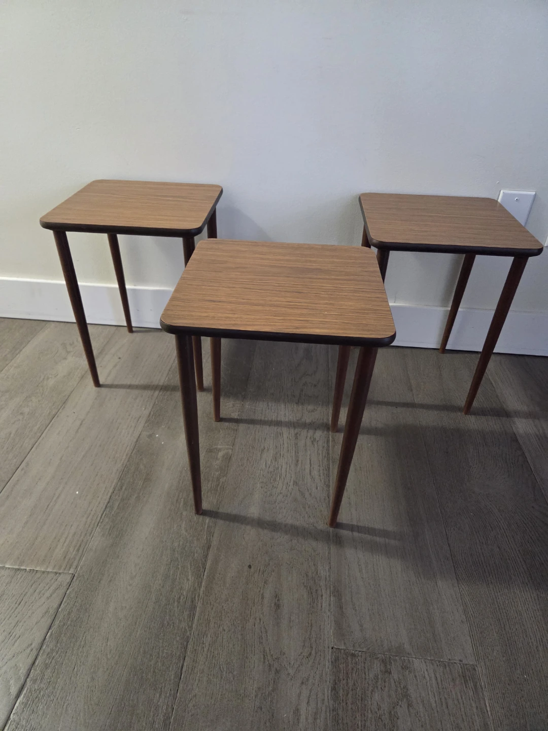 Set of 3 Wood Side Tables - photo 3