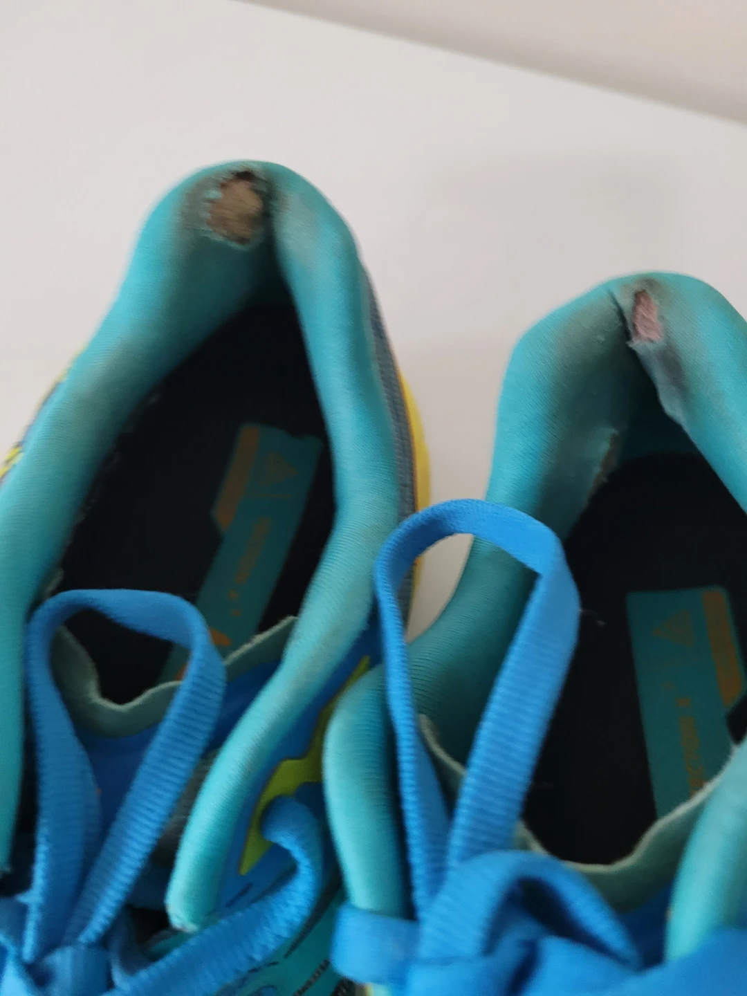 Hoka One One ProFly+ Trail Running Shoes - Teal/Yellow size 7.5 - photo 4