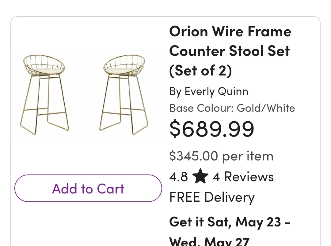 2 bar stools - photo 4