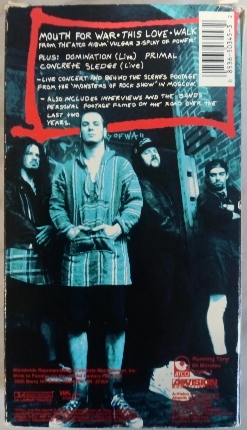 Pantera: Vulgar Video (VHS, 1993) - photo 2